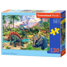 Castorland 120 db-os puzzle - Dinoszauruszok és vulkánok (B-13234) puzzle, kirakós