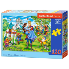 Castorland 120 db-os puzzle - Hófehérke - Boldogan éltek... (B-13463) puzzle, kirakós