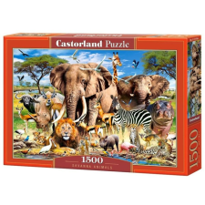 Castorland 1500 db-os puzzle - A szavanna állatai (C-151950) puzzle, kirakós