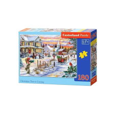 Castorland 180 db-os puzzle - Érkezik a karácsonyfa (B-018550) puzzle, kirakós