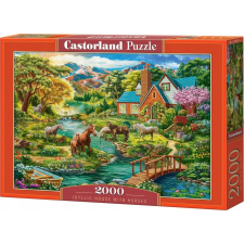 Castorland 2000 Db-os Puzzle - Idilli Ház, Lovakkal (C-200931) (622650) puzzle, kirakós