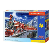 Castorland 200 db-os puzzle - Mikulás vonat (B-222254) puzzle, kirakós