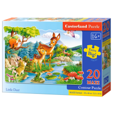 Castorland 20 db-os MAXI puzzle - Őzikék a folyóparton (C-02177) puzzle, kirakós