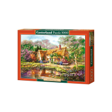 Castorland 3000 db-os puzzle - Alkonyat az erdei tónál (C-300365) puzzle, kirakós
