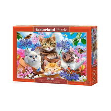 Castorland 500 db-os puzzle - Cicák a virágok között (B-53513) puzzle, kirakós