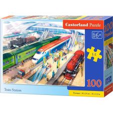 Castorland B-111190 kirakós játék 100 db Vonat (464051) puzzle, kirakós