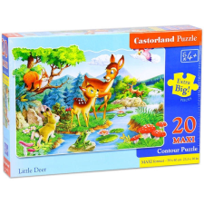 Castorland Maxi Puzzle - Őzikék a folyóparton 20 db-os (C-02177) puzzle, kirakós