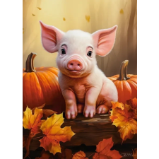 Castorland puzzle bájos őszi malacka 60 darabos puzzle, kirakós