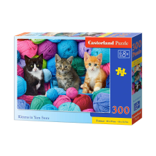 Castorland Puzzle - Cicák a fonalboltban 300db puzzle, kirakós