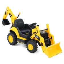  CAT BACK HOE YELLOW Akkumulátoros gyerek rakodógép elektromos járgány