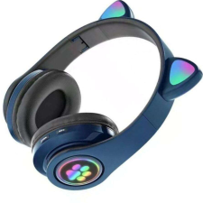 CAT Cat Vezeték Nélküli Világító Fejhallgató Bluetooth 5.0 Sötétkék fülhallgató, fejhallgató