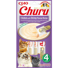 CAT Inaba Cat Churu püré macskáknak (Csirke-rák) 4 x 4darab macskaeledel