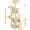  Cat Tree House torony lakás, karcolóoszlop, beltéri cica ugró játék, AMT0181BG, mint kép