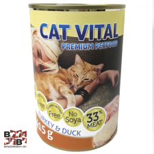  Cat Vital macska konzerv kacsa + pulyka 415g macskaeledel