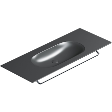 Catalano Horizon mosdótál 125x50 cm négyszögletes fekete 0521260022 fürdőkellék