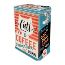  Cats &amp; Coffee - Aromazáras Tárolódoboz konyhai eszköz