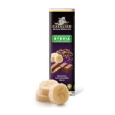 Cavalier tejcsokoládé steviával, 40 g - banánkrémes-kakaódarabos alapvető élelmiszer