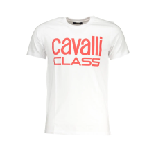 Cavalli Class CAVALLI OSZTÁLY FÉRFI RÖVID UJJÚ PÓLÓ, FEHÉR férfi póló