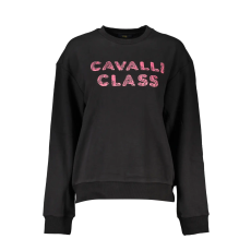 Cavalli Class CAVALLI OSZTÁLYÚ FEKETE PÓLÓ ZIP NÉLKÜL