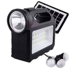 CClamp Többfunkciós LED Lámpa Cclamp GD-101 Napelemmel, 3 Izzóval, Power Bank kültéri világítás