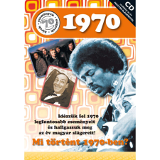 CD-s évszámos üdvözlőlap, képeslap 1970 party kellék