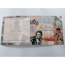 CD-s évszámos üdvözlőlap, képeslap 1971/1 party kellék