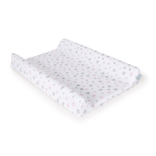 Ceba pelenkázólap huzat pamut (50x70-80) 2db/csomag sötétszürke pink csillagos pelenkázó matrac