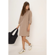 Cecil női ingruha - barna, középhosszú, V-nyakú, galléros 144647-16841