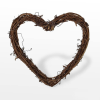 Cecorolla Szív koszorú barna 20cm