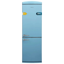 Cecotec Retro CoolMarket Combi Origin, 295 liter, kék hűtőgép, hűtőszekrény