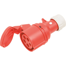  CEE lengőaljzat  5 pólusú  IP44  16 A  piros villanyszerelés