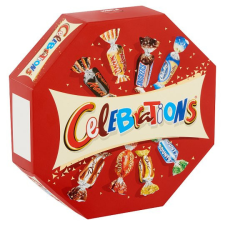 Celebrations vegyes töltött, kekszes és ostyás tejcsokoládé 186 g csokoládé és édesség