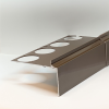 CELL Priamy barna teraszszegély vízvető profil erkély balkon terasz 40 mm lelógás 1 szál 2,5 m teraszprofil balkonszegély