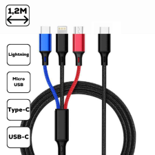 CELLECT 3-in-1 töltőkábel,micro USB+Type-c+lightning,1.2 m mobiltelefon kellék