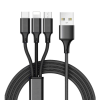 CELLECT 3az1-ben töltőkábel micro USB+Type-C+Lightning (MDCU-3IN1) (MDCU-3IN1)