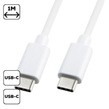 CELLECT Adatkábel Type-C Type-C, Fehér kábel és adapter
