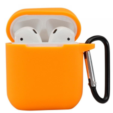CELLECT Airpods 1,2 szilikon tok, Naracssárga, 2.5mm fülhallgató, fejhallgató tok