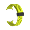 CELLECT Galaxy Watch7 Ultra lyukacsos mágneses szilikon óraszíj, 24mm, neonzöld (STRAPPWATCH7U-NE)