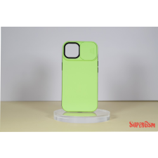 CELLECT iPhone14 Plus TPU+PC csúsz. kameravédős tok,Zöld tok és táska