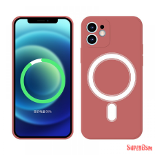 CELLECT iPhone 15 Plus mágneses szilikon tok, Piros tok és táska
