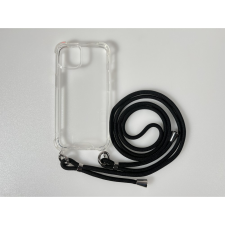 CELLECT iPhone 15 Plus TPU+PC Átlát.tok,Fekete zsinórral tok és táska