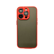 CELLECT iPhone 15 Pro műanyag tok, piros-fekete tok és táska