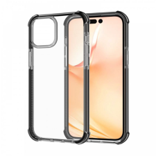 CELLECT iPhone 15 ütésálló szilikon tok átlátszó-fekete (CEL-SCK-IPH15-BK) tok és táska