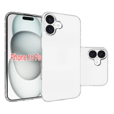 CELLECT iPhone 16 Plus vékony TPU szilikon hátlap,Átlátszó tok és táska