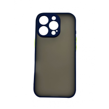 CELLECT iPhone 16 Pro műanyag tok, kék, zöld (CEL-MATT-IPH16PR-BLG) tok és táska