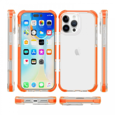 CELLECT iPhone 16 Pro ütésálló szilikon tok átlátszó-narancssárga (CEL-SCK-IPH16PR-O) tok és táska