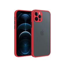 CELLECT iPhone SE 2022/2020/8/7 műanyag tok piros fekete (CEL-MATT-IPHSE22-RBK) (CEL-MATT-IPHSE22-RBK) mobiltelefon kellék