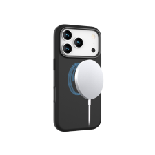 CELLECT Mágneses puha szilikon tok, iPhone 17 Pro, Fekete (CEL-MAGS-IPH17PR-BK) tok és táska