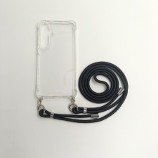 CELLECT Sam A55 5G  TPU+PC Átlát.tok,Fekete zsinórral tok és táska