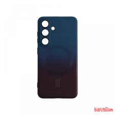 CELLECT Samsung S25 mágneses design tok, Sötétkék-Pink tok és táska